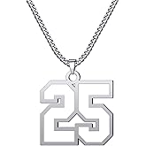 CaJoYo Number Necklace 0-99 Baseball Athletes Jersey Number Sports Charm Pendant Inspiration Jewelry Stainless Steel