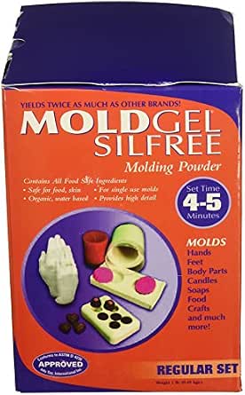 Artmolds Am1R0101W Moldgel Hypo-Allergenic Molding Alginate For Craft Molds, 1 Lb., 6.75" Height, 4.75" Width, 4.75" Length (850211000432)