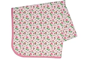 BapronBaby Eric Carle Pink Floral Caterpillar Splash Mat - Waterproof Catch-All for Under High Chairs, Floors, Tables, Playtime or Arts & Crafts - Machine Washable - 45" x 45”