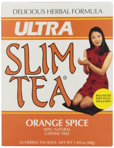 Ultra Slim Tea, Orange Spice, Tea Bags, 24 Count Box