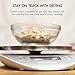 Tenergy High Precision Digital Kitchen Scale, Stainless Steel Food Scale with Backlit LCD Display and Tare Function, Perfect Scale for Baking/Weight-Loss/Cooking, 11lb 5kg, Batteries Included