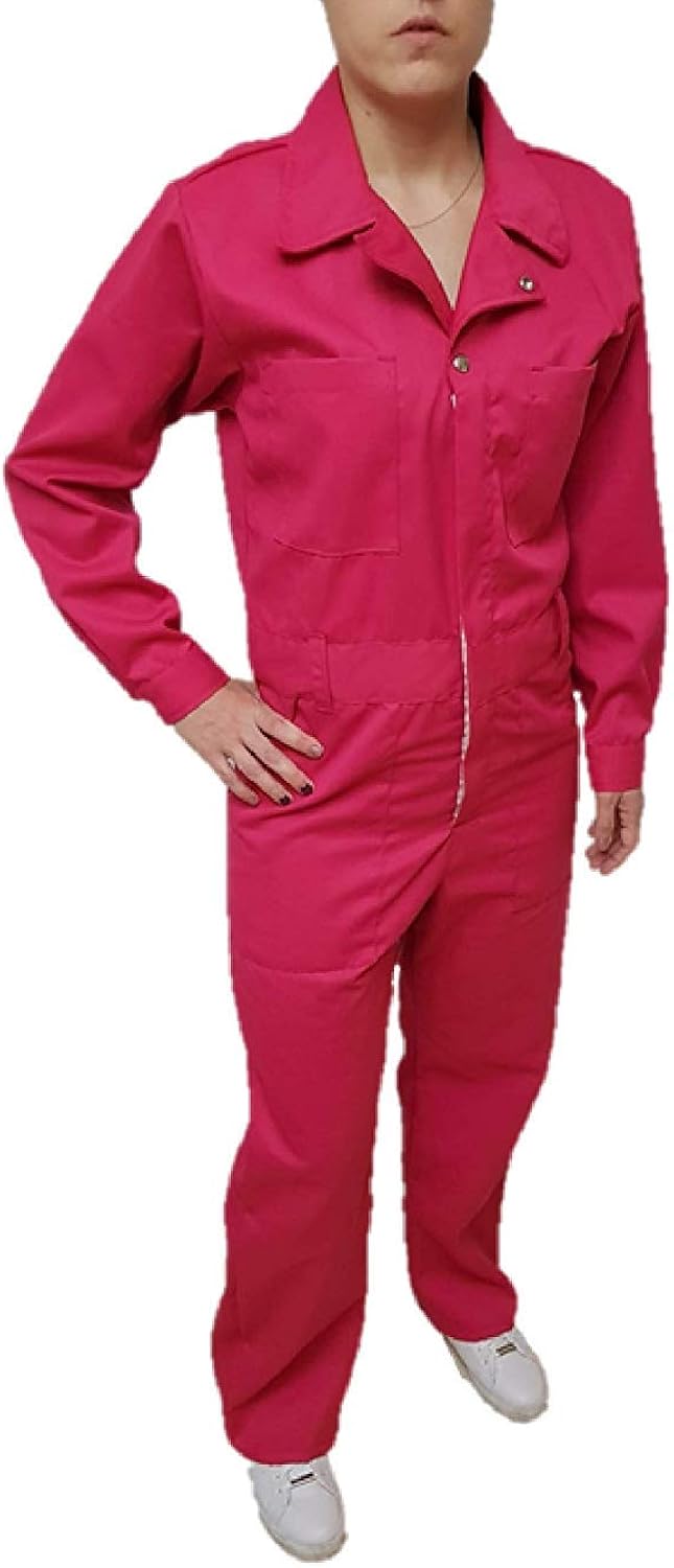 DOFER Pink Overalls Women Work Coveralls Women Pink Work Overalls Pink Overall Women Pink XL