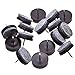 16pcs - Small Espresso Color - Heavy Duty Nail On Felt Pads Slider Glide Pads for Chairs, Table, Stools, Drawer, Wardrobe - Hard Wood, Tile Floor Protector