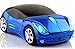 Welltop Wireless Mouse Computer Mice Car-shaped Game Mice 2.4Ghz Optical Mouse for pc Laptop Computer (Blue)