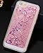 Hundromi iPhone 6 Case, iPhone 6S Case, Luxury Bling Glitter Sparkle Hybrid Bumper Case with Liquid Infused with Glitter and Stars for iPhone 6/iPhone 6S - Pink