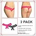 Angelina Women's Open-Crotch Thongs with Floral Lace Design (2-Pack), G3251_M
