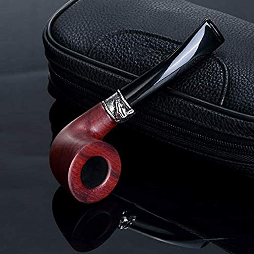 Wood Smoking Pipe Free Boy Tobacco Pipe Kit,Hand Made,Replacement Long Stem and Accessories