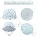 LRKC Baby Toddler Breathable Ruffled Sun Hat W/Adjustable Chin Strap- in 3 Colors