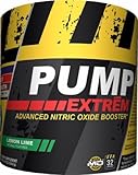 Promera Pump Extreme Advanced Nitric Oxide Booster For Muscle Building, Mental Focus, 32 Servings, Lemon Lime