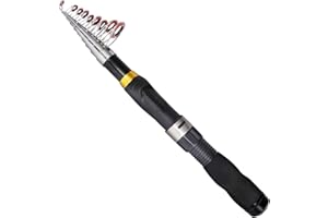 Collapsible Fishing Rod and Reel Combo, BalanZze Telescopic Fishing Rod with Spinning Reel, Portable Collapsible Fishing Pole Kit for Saltwater and Freshwater