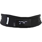 Insulin Pump Holder Waist Belt for Adults, Soft, Elastic &amp; Breathable Fabric with Mesh Window for Easy Viewing, Comfortable for Daily Wear and Sleeping, Fits Waist 22''&ndash;30'', Black