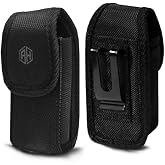 Military Grade Cell Phone Case,Rugged Pouch Holster Inhale Holder Clip Belt Flip Phone Case Fits Kyocera Cadence S2720, DuraXTP, DuraXV LTE, DuraXV Plus, DuraXE, Most Large FLIP Phones &amp; Insulin Pumps