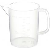 Kartell 326495-0500 Polypropylene Low Form Graduated Beaker/Lab Pitcher with Handle, 500 mL Capacity (1 Each)