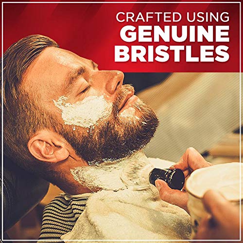 Titania Germany Shaving Brush - Genuine Hair Extra Long Bristles with Comfortable Black Handle - Simple & Efficient Lather Application for Men - Thumbnail 3