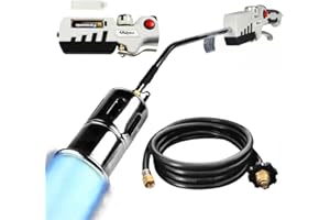 Propane Weed Burner Torch Kit With Battery Igniter 10’ Adapter Hose & Stand CSA Certify Flame Thrower for Weeds Burning Blow 