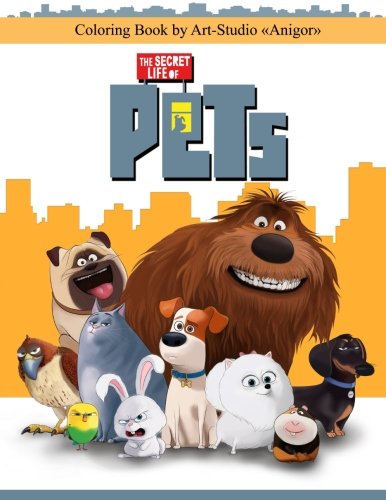"The Secret Life of Pets" Coloring Book for Kids and Adults, 35 illustrations