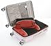 Large Medium Slim Packing Organizers Set for Travel Luggage And bags (5pcs Red)