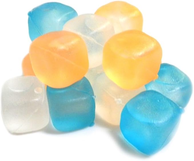 Reusable Plastic Ice Cubes, Colors May Vary (16) Kitchen