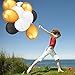 Party Decorations Balloons,100 Pack 12 '' Ultra Thickness Latex Balloons (Gold and White and Black Color)