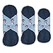 Women Bamboo Washable 8 - 11 Inch 3 Sizes Menstrual Reusable Cloth Sanitary Pads,5 Pack, Breathable