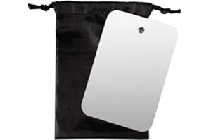 Better Living Viso Frameless Travel Mirror with Carrying Pouch, Use in or Out of The Shower, Shatterproof & Waterproof Bathroom Mirror, Shaving Mirror, Travel Makeup Mirror, No Drill Suction, Mirror