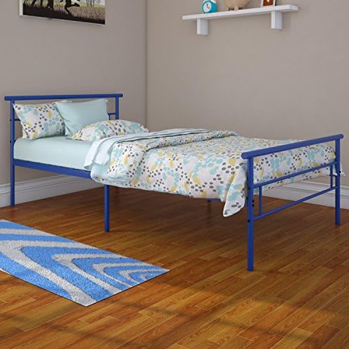 Rack Furniture Twin Metal Bed Frame - Blue