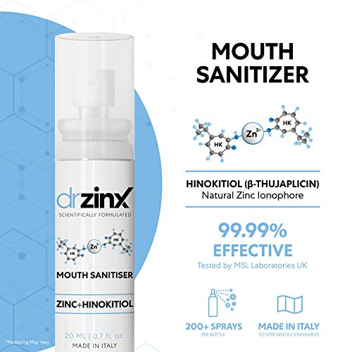 Dr ZinX Bad Breath Treatment, Long Lasting Vegan Zinc Spray, Breath