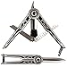 Oliasports Masonic Free Mason Square & Compass Symbolic Display Knife