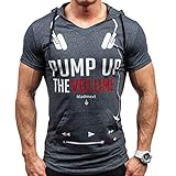 WANSHIYISHE Mens Casual Round Neck Printing Short-sleeved T-shirt Hoodie