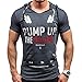 WANSHIYISHE Mens Casual Round Neck Printing Short-sleeved T-shirt Hoodie
