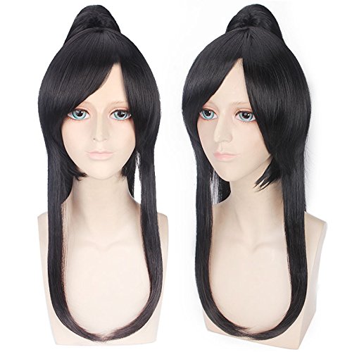 D Gray Man Kanda Excellent Black Ponytail Wig Asura Wig With Long