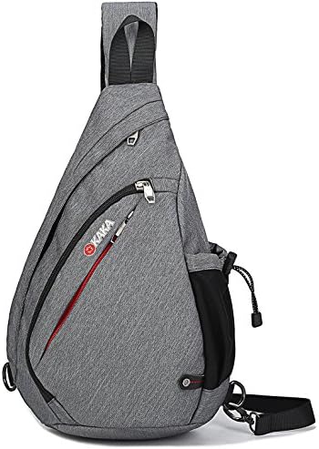 Sling bag Shoulder bag Crossbody bag for women men boy small Travel backpakck (gery)