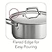 Tramontina Covered Dutch Oven Stainless Steel Tri-Ply Base 5 Quart, 80101/010DS