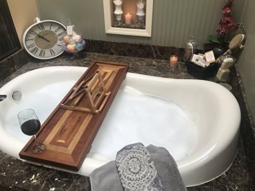 Mother's Day Gift/ Gift for Mom/ Bath Tray ,Bath Caddy / Bathtub Tray / Bathtub Caddy/ Wood bath Tray / Bath Shelf / Bathtub Shelf / Bath Tray. Custom made to order