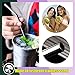 Antonki 11PCS Stainless Steel Straws, 12 Piece Set