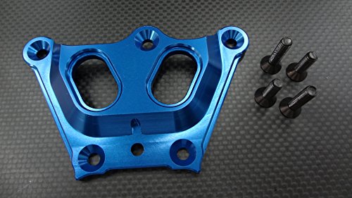 Team Losi 5ive-T Upgrade Parts Aluminum 7075 Front Top Chassis Brace - 1Pc Blue