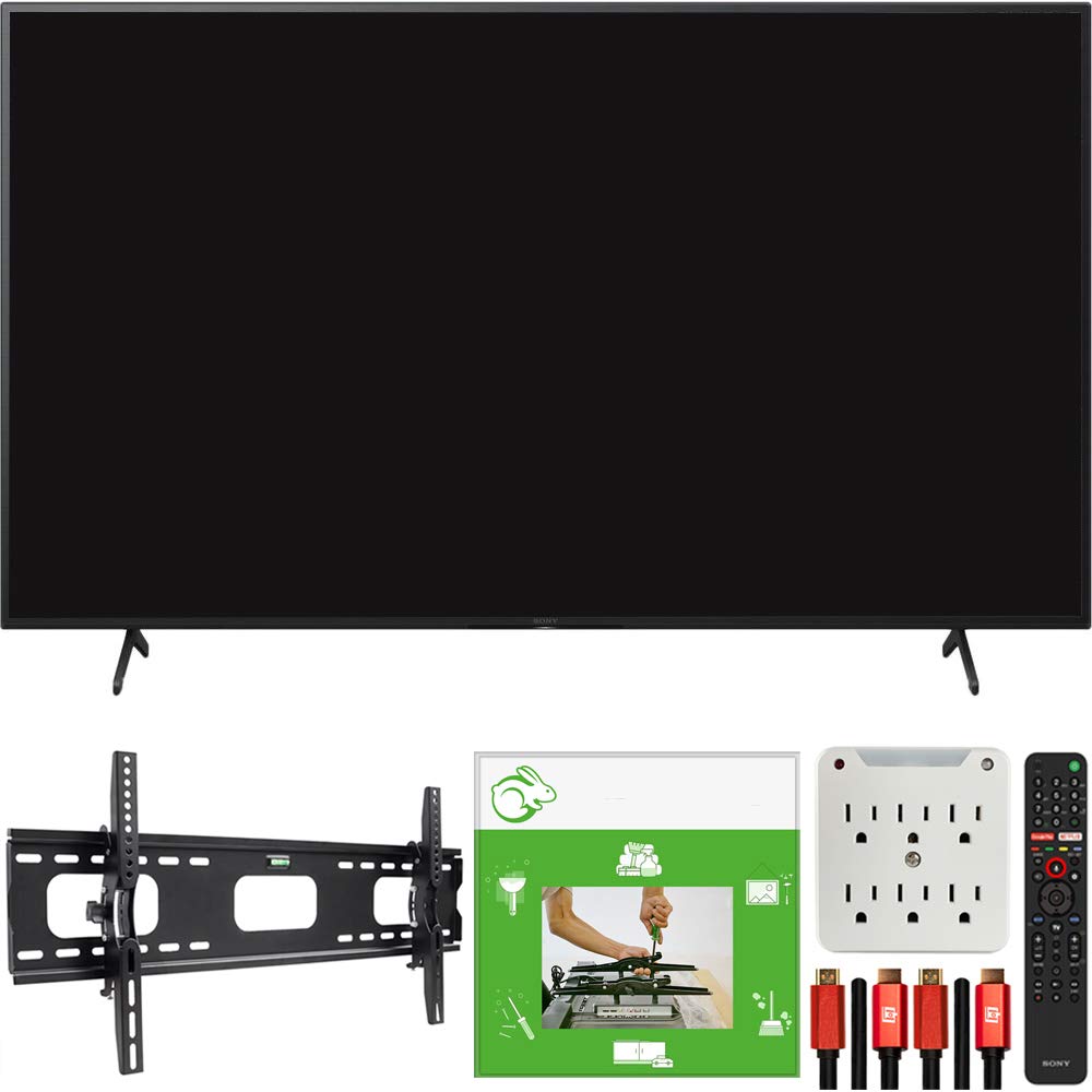 Sony KD55X80J 55-inch X80J 4K Ultra HD LED Smart TV (2021 Model) Bundle with TaskRabbit Installation