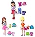 POLLY POCKET (# CBW79)- 1 doll with clothes set and bag