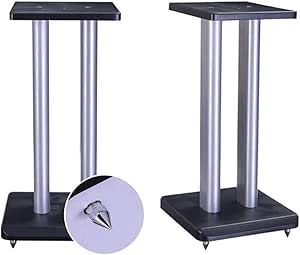 Altavoces de estantería Speaker Stand Metal Estante De Madera Soporte