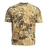 Kryptek Men's Stalker T-Shirt Short Sleeve Cotton Highlander Camo