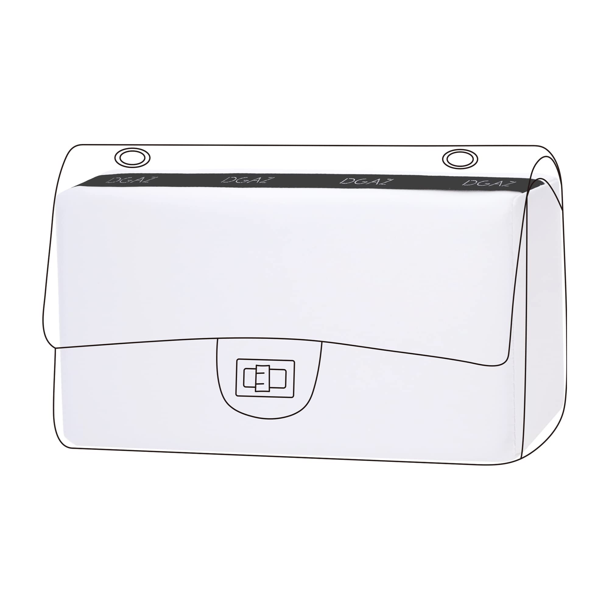 DGAZ Bag Pillow Shaper Insert for Chanel 2.55 Bags, Silky Pillow Shaper for Luxury Handbags（White,Bag 24）