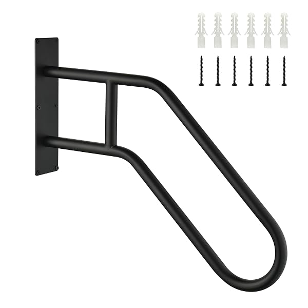 HANDRAILS FOR OUTDOOR STEPS,STAIR RAILING INDOOR1-3 STEP,PORCH RAILING & DECK HAND RAIL WALL MOUNTSTAIR HAND GRAB BARS,U-SHAPED SAFETY HANDRAILS