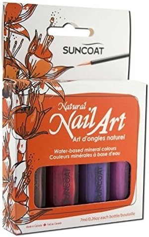 Nail Art Kit - High Quality Water-Based Nail Polish Set by Suncoat Products inc