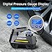 JOYROOM Portable Air Compressor Tire Inflator CY-006, Car Tire Pump with Digital Pressure Gauge (150 PSI 12V DC), Bright Emergency Flashlight - for Auto, Trucks, Bikes, Balls (gray-gen)