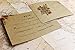50 Pack RSVP Postcards, Kraft Blank Response Card, Wedding Return Cards - RSVP Reply for Parties and Receptions - Self Mailer Mailing Side Postcards 50 Cards Per Pack Postage Saver - 4 x 6 Inches