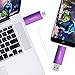 Penobon OTG USB Flash Drive 32GB Memory Stick for Android Phones Thumb Drive Pen Drive for Tablets Jump Drive for Desktop PC (32GB, Purple)