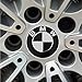 Enseng Set of 4 - BMW Wheel Center Caps Emblem, 68mm BMW Rim Center Hub Caps for All Models with BMW Wheels Logo (Black & White)