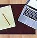 Desk Pad Blotter Protector Comfortable with Faux Leather Feels Smooth and Sturdy with Velvet Bottom. Color Dark Brown (16 x 24)