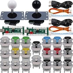 SJ@JX Arcade Game 2 Player Controller DIY Kit