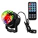 AKDSteel Party Light 3W Mini Disco Ball 7 Colors Sound Activated Strobe Lights Dj Stage Lamp with Remote Controller for Party, Festival, Bar, Club, Wedding, KTV, Outdoor